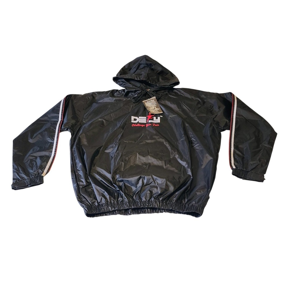 🔥 Heavy Duty DEFY Sauna Sweat Suit Black Weight Loss Top Size XL  🔥